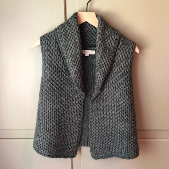 LOFT Sweaters - LOFT Open Cardigan Sweater Vest